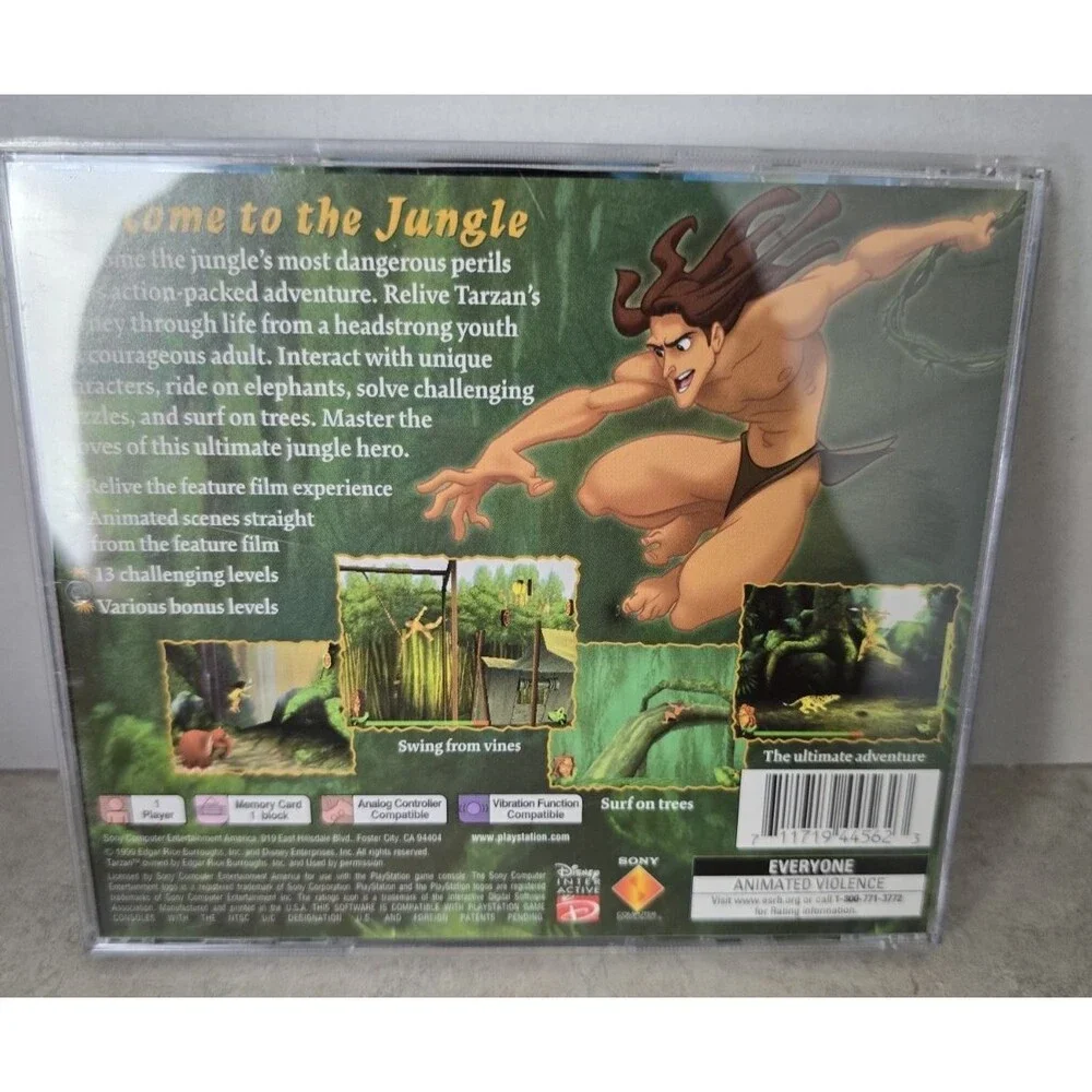 Disney's Tarzan (Sony PlayStation 1, PS1) Complete CIB